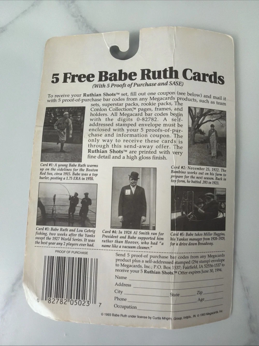 Baseball Card Pack - Blue -
